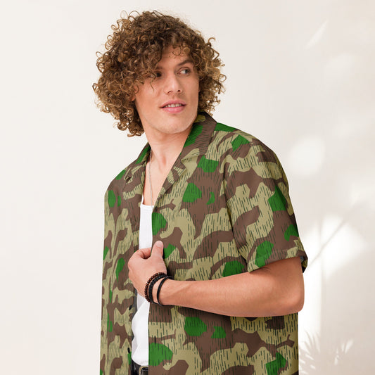 German Splittermuster Buntfarbendruck 31 CAMO Unisex button shirt Button Shirts