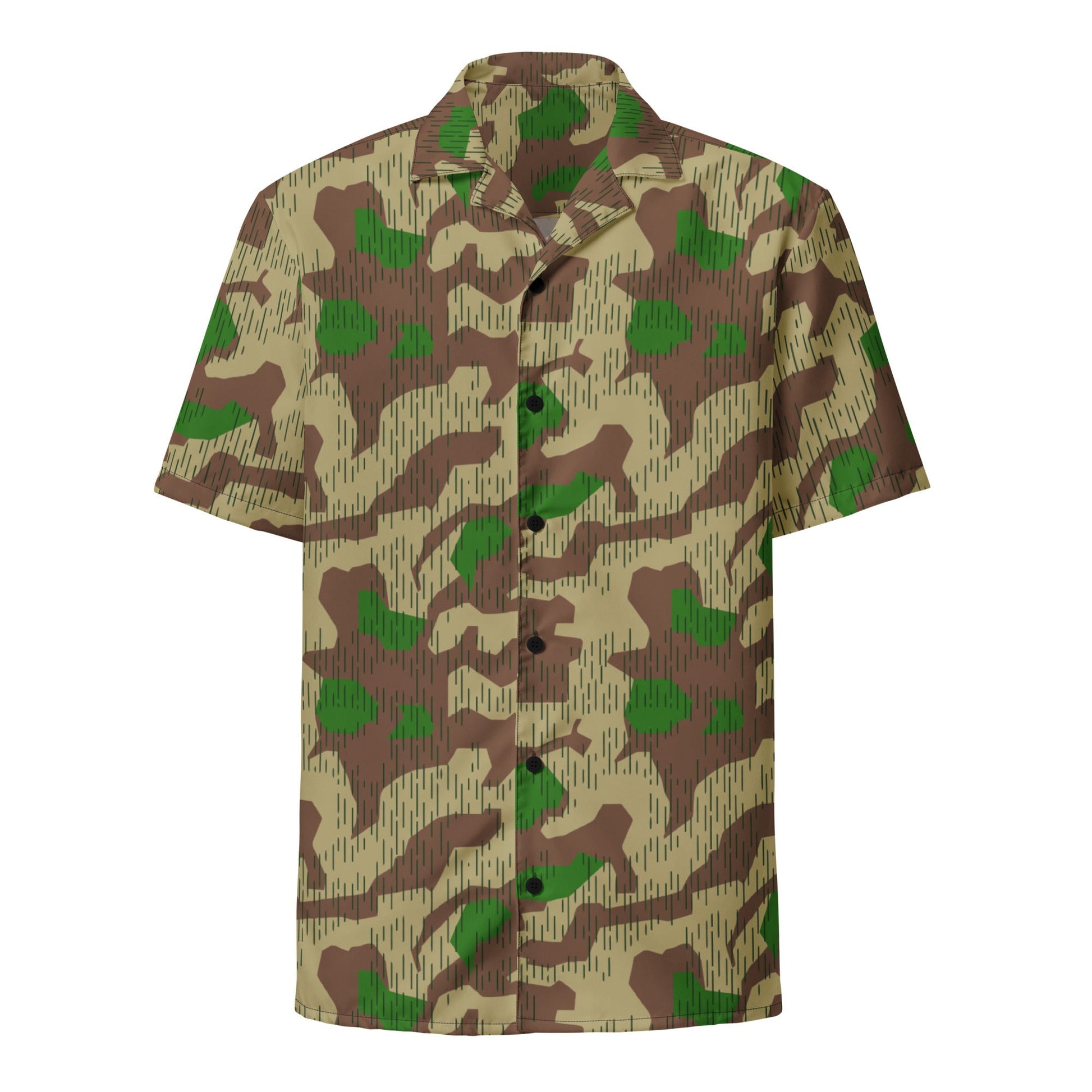 German Splittermuster Buntfarbendruck 31 CAMO Unisex button shirt Button Shirts