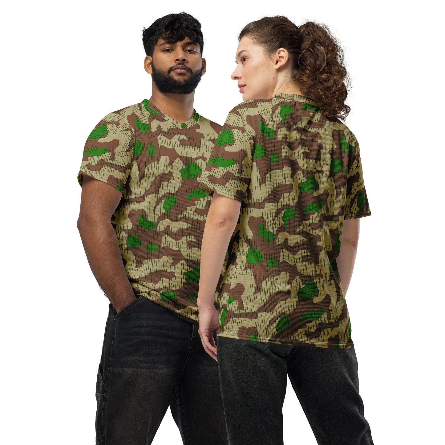 German Splittermuster Buntfarbendruck 31 CAMO unisex sports jersey - 2XS - Sports Jerseys