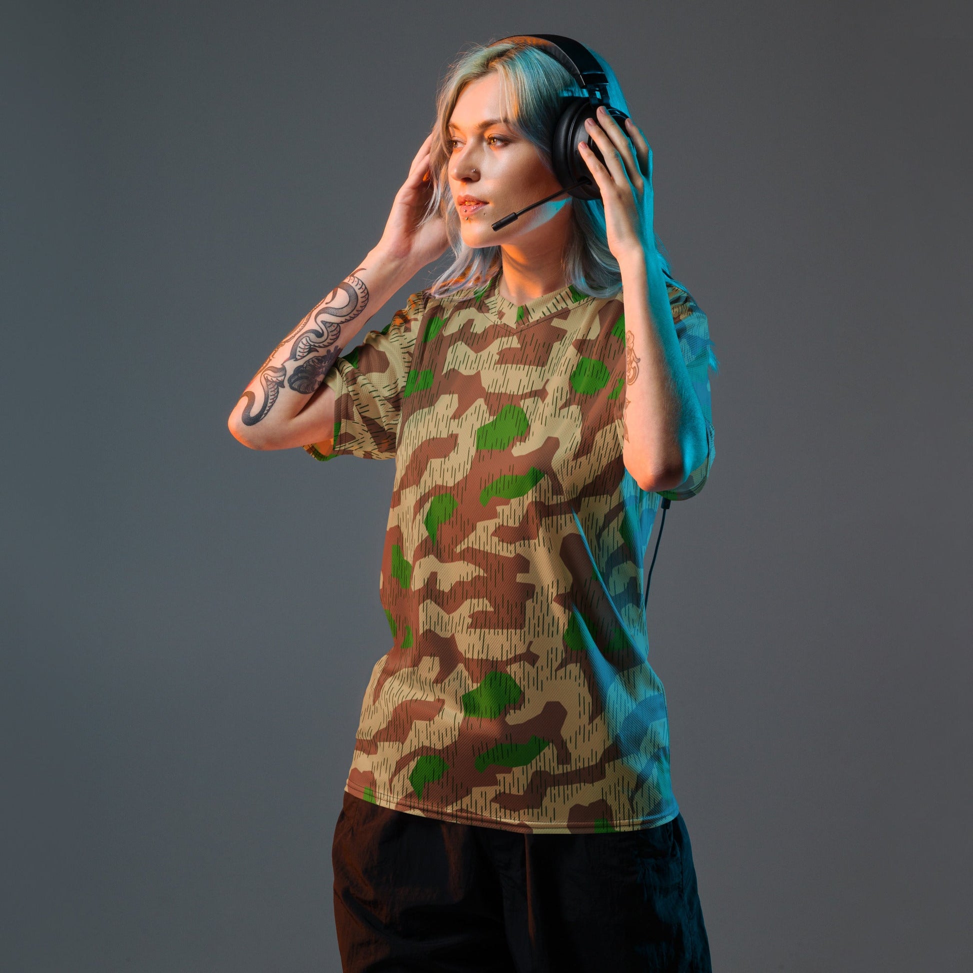 German Splittermuster Buntfarbendruck 31 CAMO unisex sports jersey - Sports Jerseys