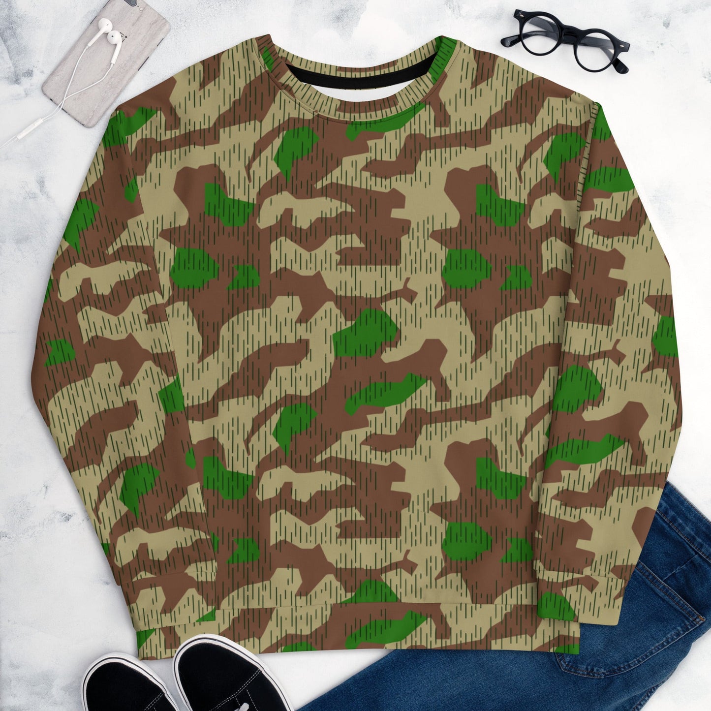 German Splittermuster Buntfarbendruck 31 CAMO Unisex Sweatshirt - Sweatshirts