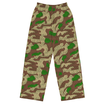 German Splittermuster Buntfarbendruck 31 CAMO unisex wide-leg pants - 2XS - Wide-leg Pants