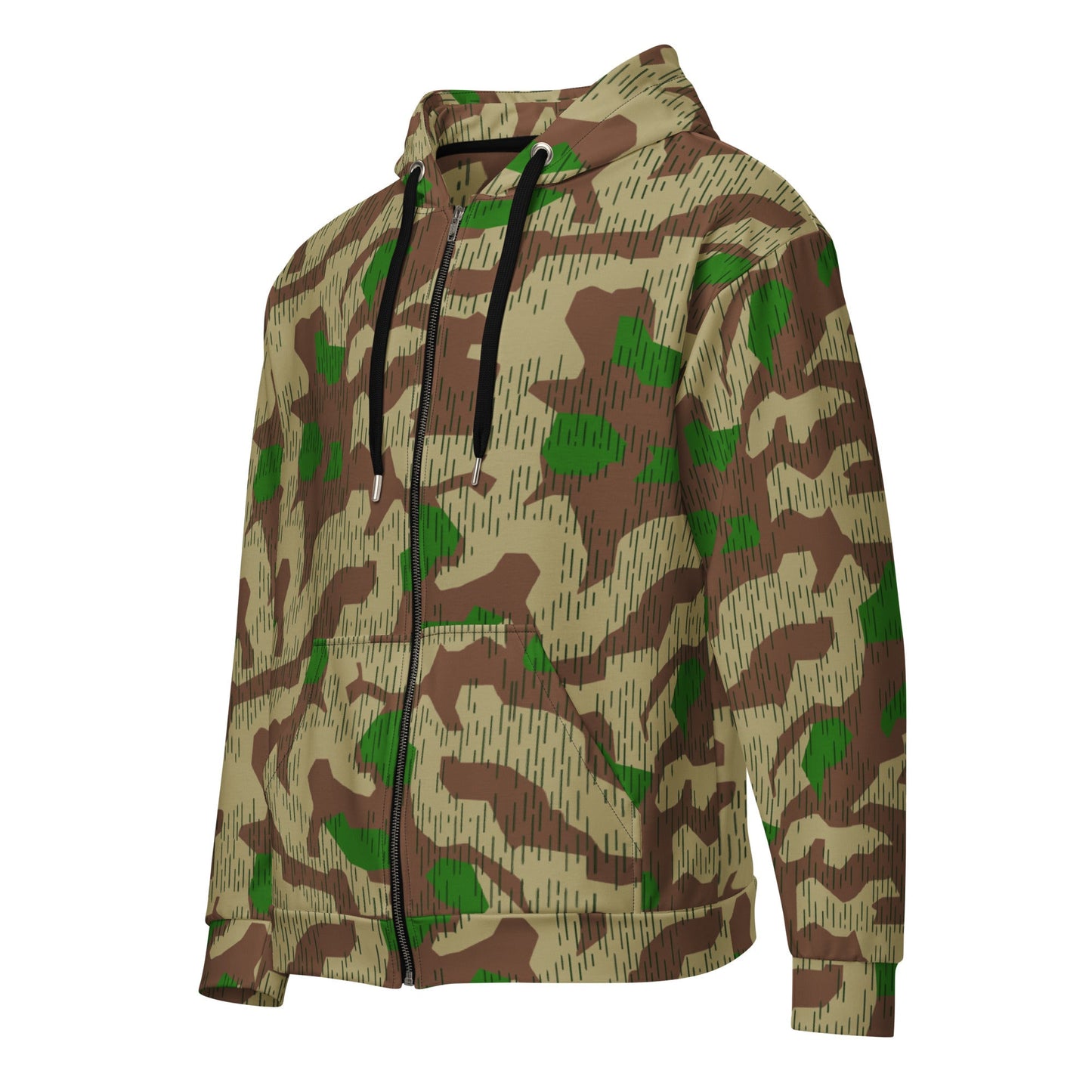 German Splittermuster Buntfarbendruck 31 CAMO Unisex zip hoodie Zip Hoodies