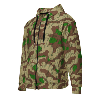 German Splittermuster Buntfarbendruck 31 CAMO Unisex zip hoodie Zip Hoodies