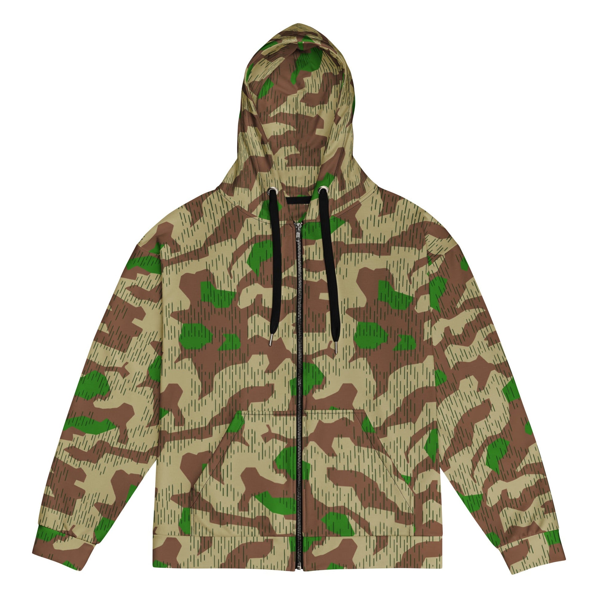 German Splittermuster Buntfarbendruck 31 CAMO Unisex zip hoodie 2XS Zip Hoodies