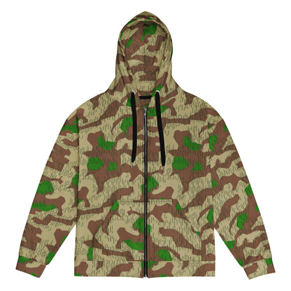 German Splittermuster Buntfarbendruck 31 CAMO Unisex zip hoodie 2XS Zip Hoodies