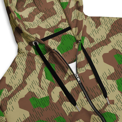 German Splittermuster Buntfarbendruck 31 CAMO Unisex zip hoodie Zip Hoodies