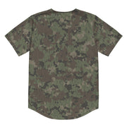 Splittermuster Fractal Rain CAMO Unisex Baseball Jersey
