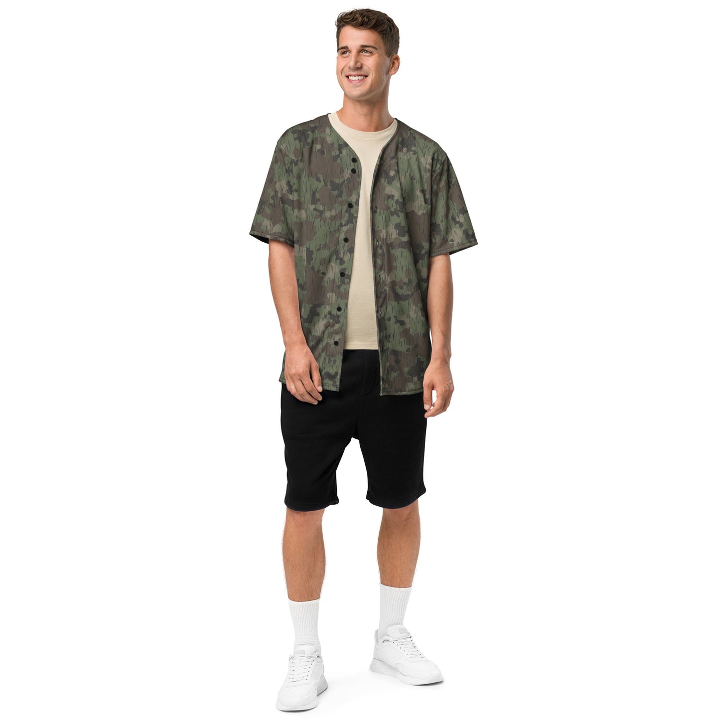 German Splittermuster Fractal Rain CAMO baseball jersey - Baseball Jerseys