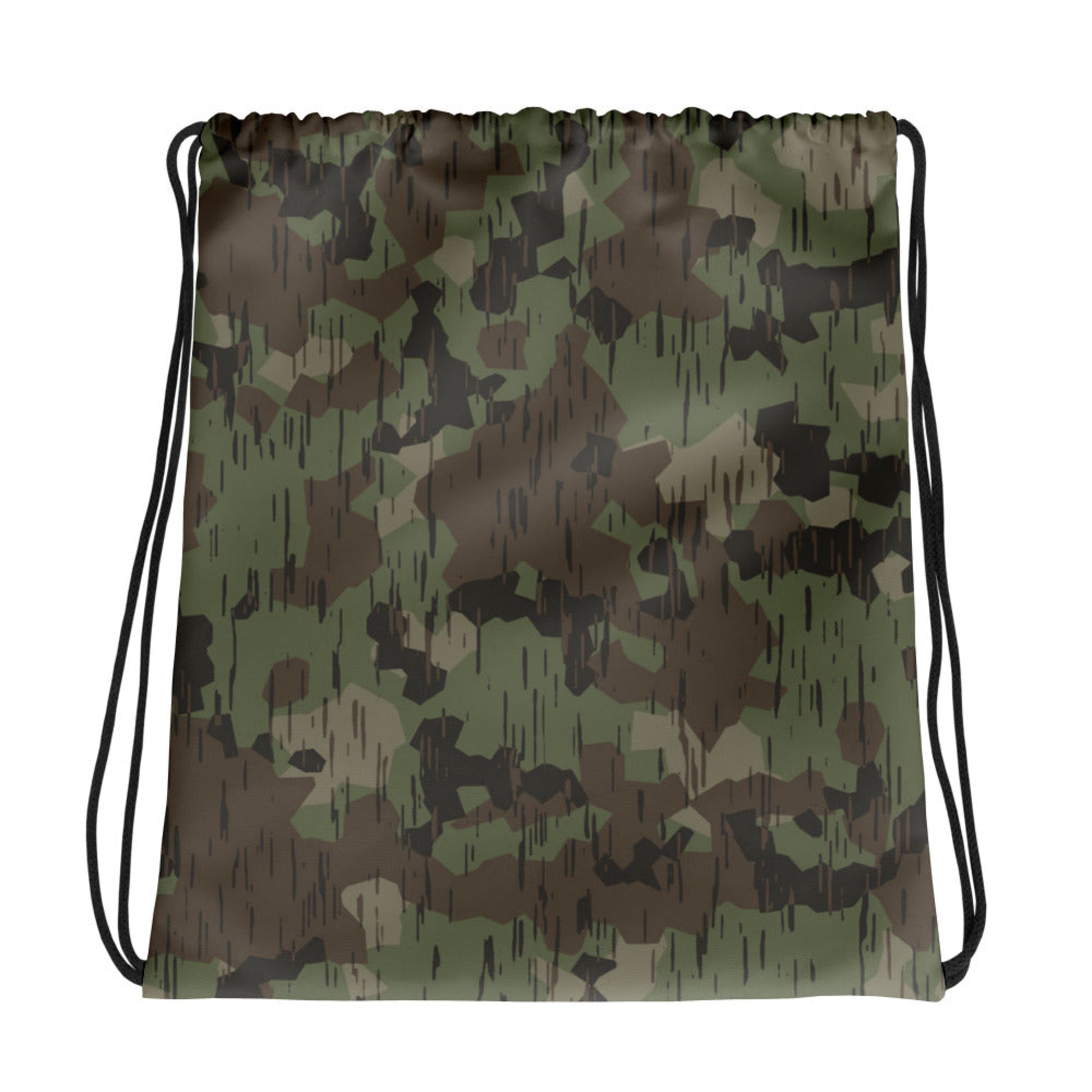 German Splittermuster Fractal Rain CAMO Drawstring Bag - Bags