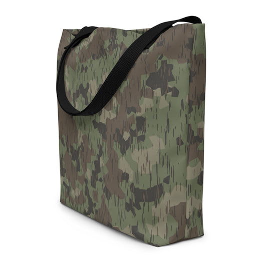 German Splittermuster Fractal Rain CAMO Large Tote Bag - Bags