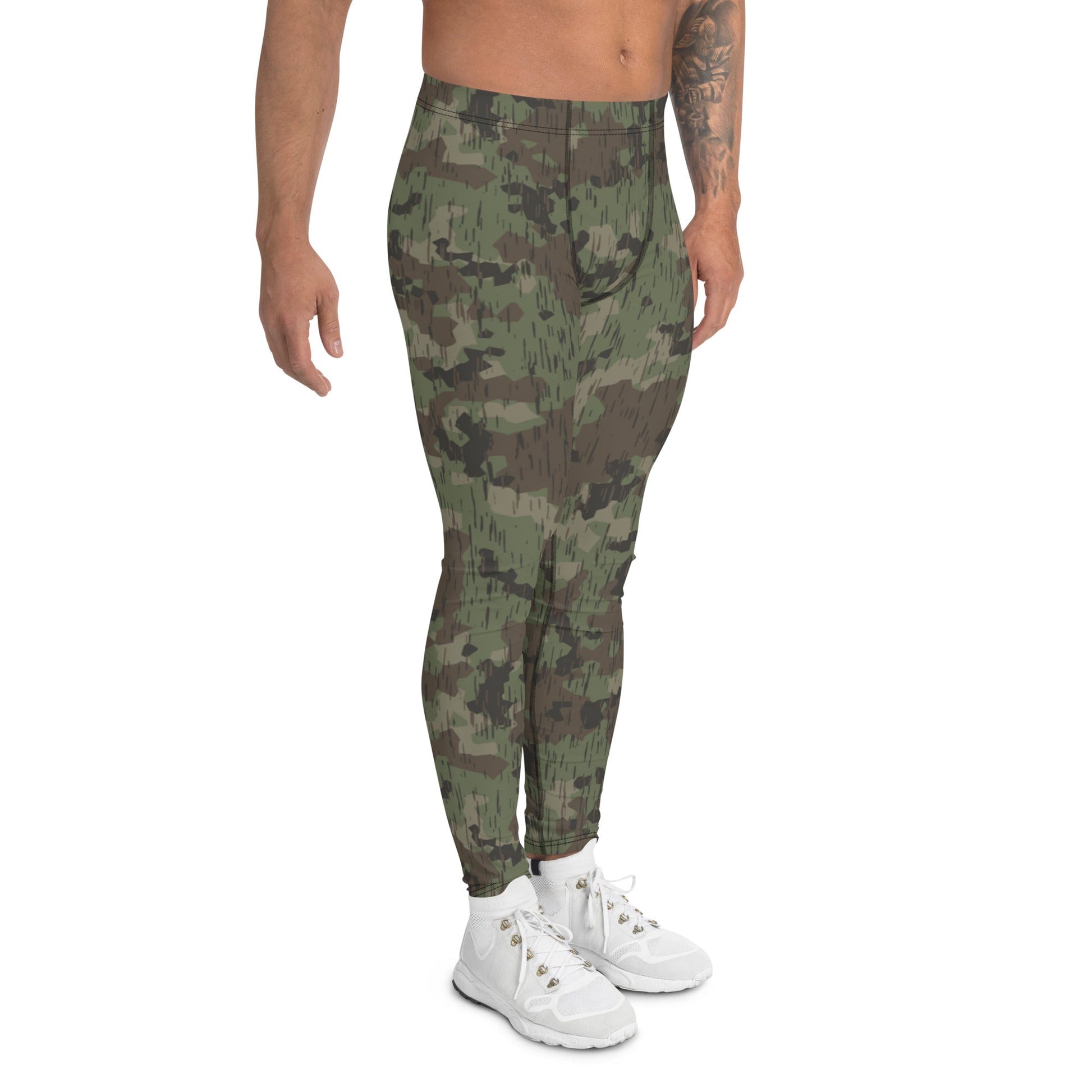 German Splittermuster Fractal Rain CAMO Mens Leggings