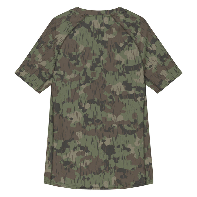 Splittermuster Fractal Rain CAMO Mens Short-Sleeve Rash Guard