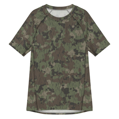 German Splittermuster Fractal Rain CAMO Mens Short-Sleeve Rash Guard - 2XS - Short-sleeve Guards
