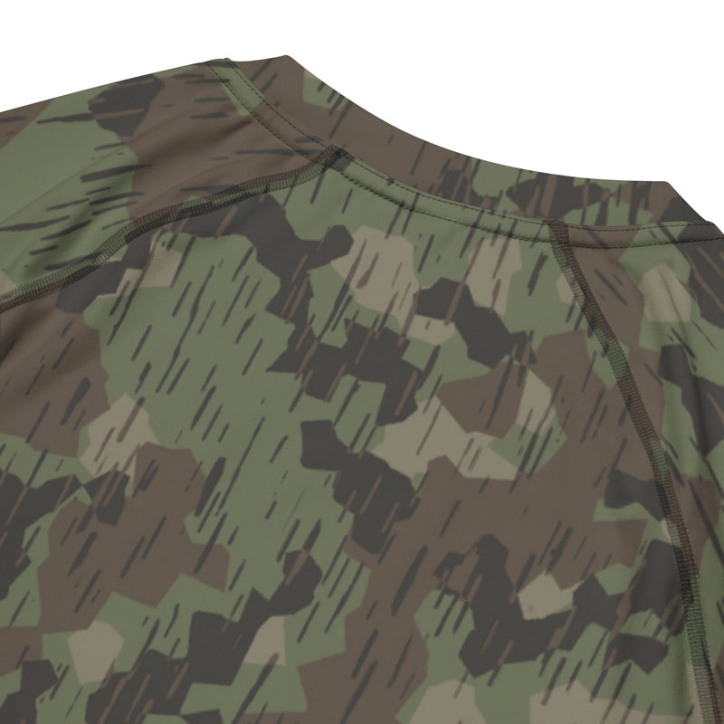 Splittermuster Fractal Rain CAMO Mens Short-Sleeve Rash Guard