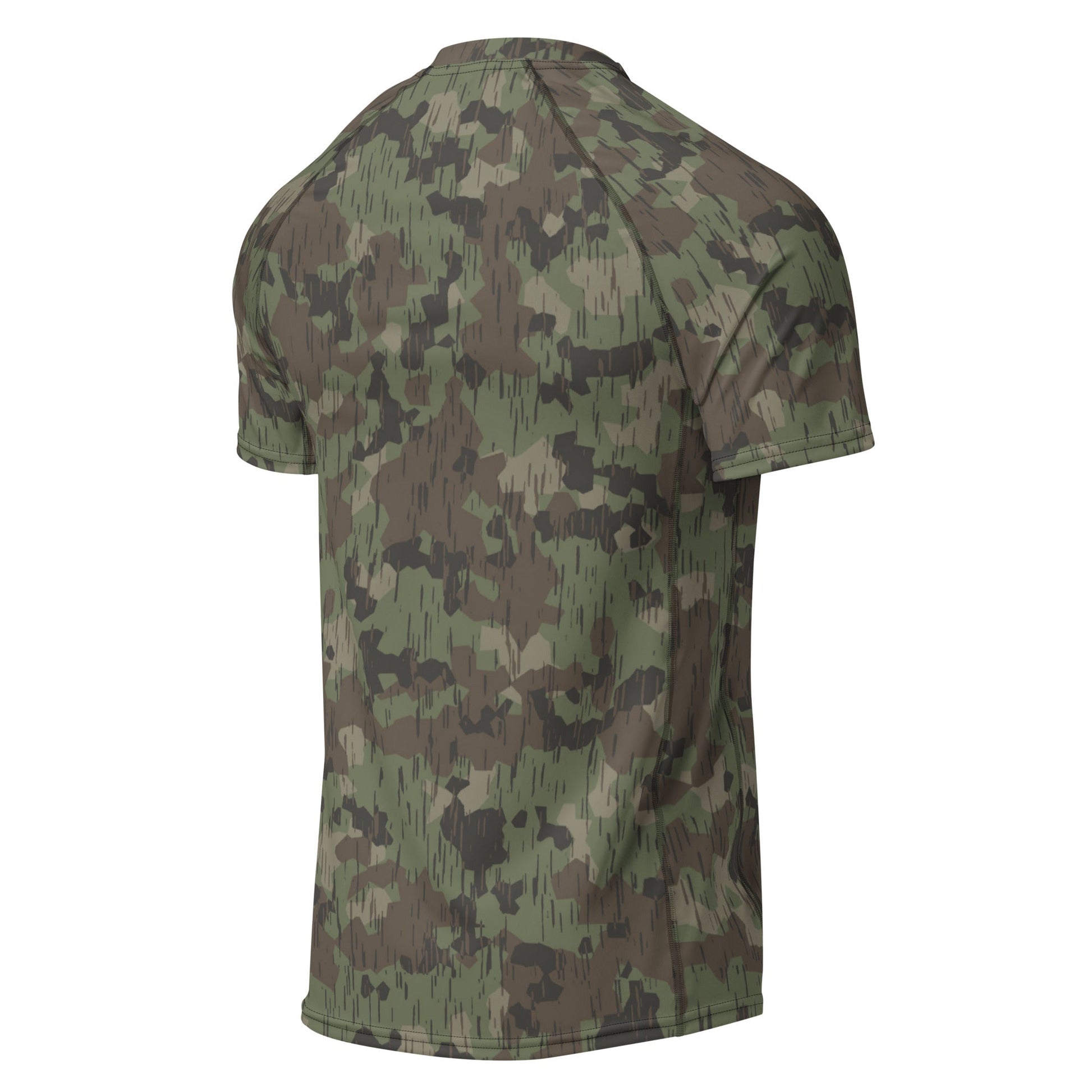 German Splittermuster Fractal Rain CAMO Mens Short-Sleeve Rash Guard - Short-sleeve Guards