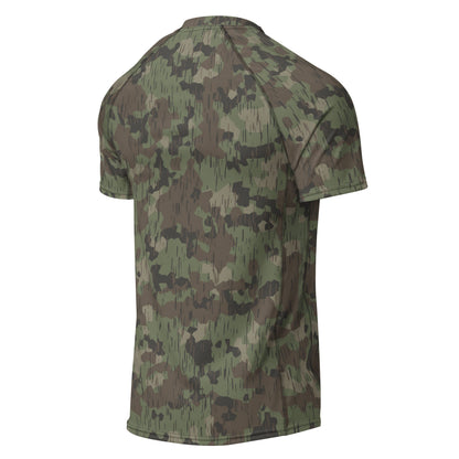 German Splittermuster Fractal Rain CAMO Mens Short-Sleeve Rash Guard - Short-sleeve Guards