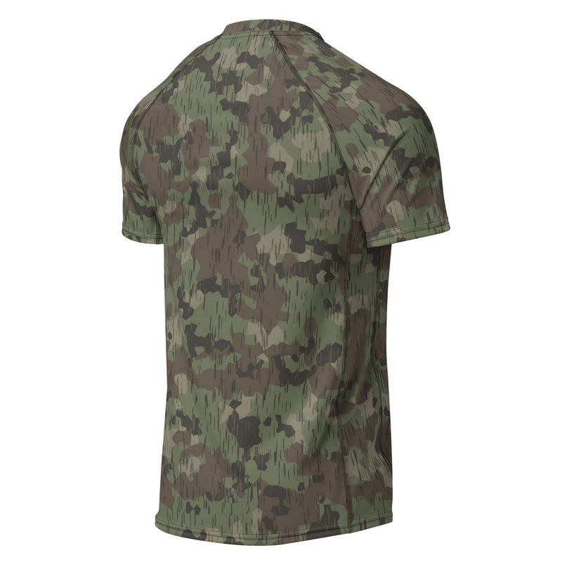 Splittermuster Fractal Rain CAMO Mens Short-Sleeve Rash Guard