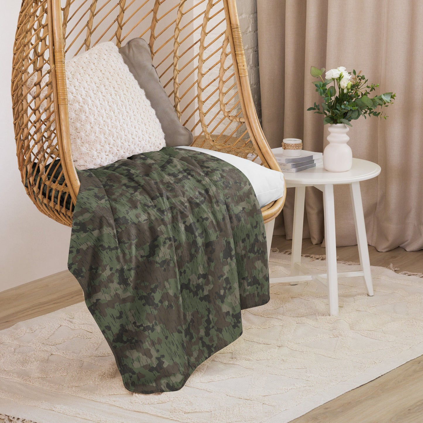 German Splittermuster Fractal Rain CAMO Sherpa Blanket