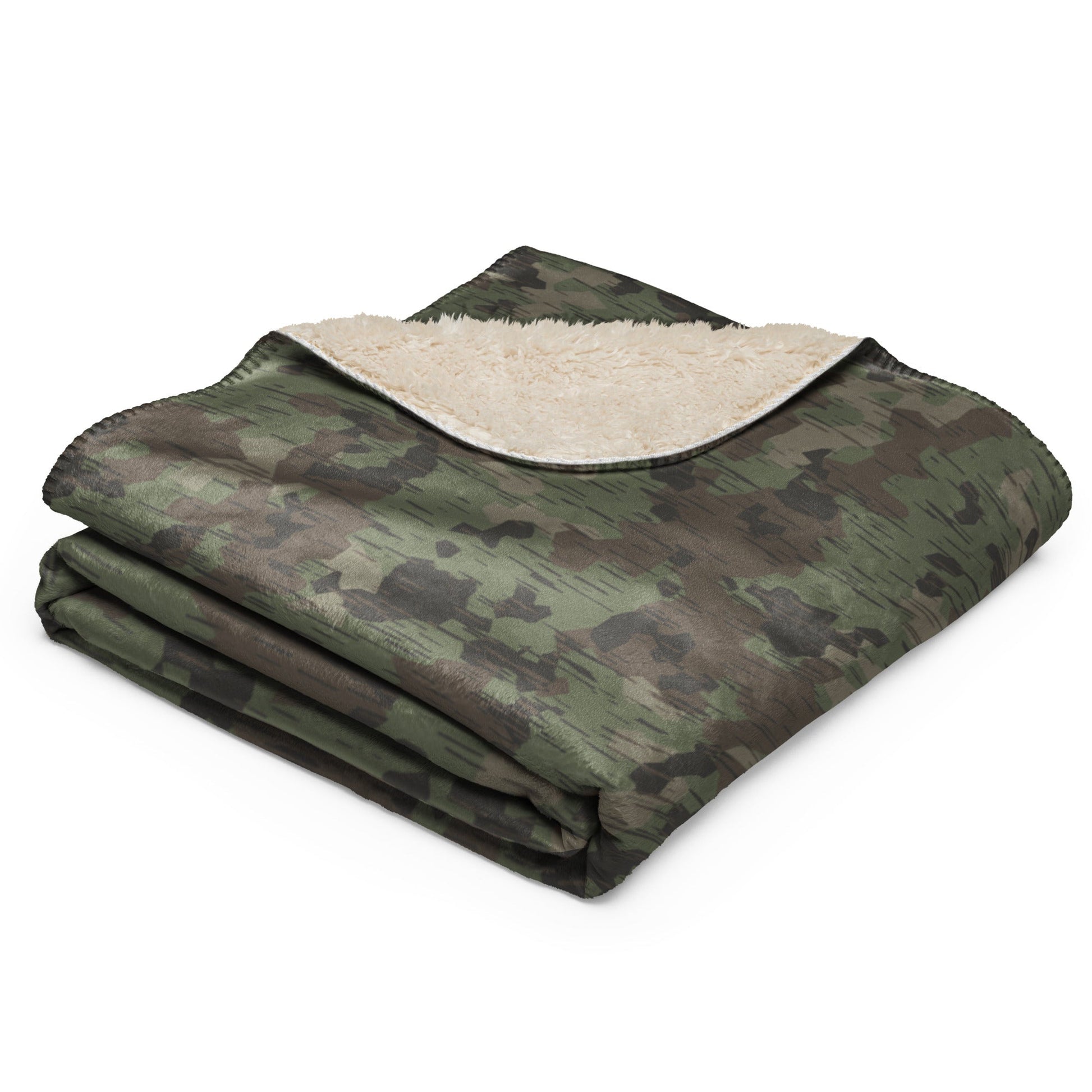 German Splittermuster Fractal Rain CAMO Sherpa Blanket