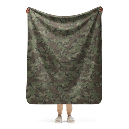 German Splittermuster Fractal Rain CAMO Sherpa Blanket - 50″×60″