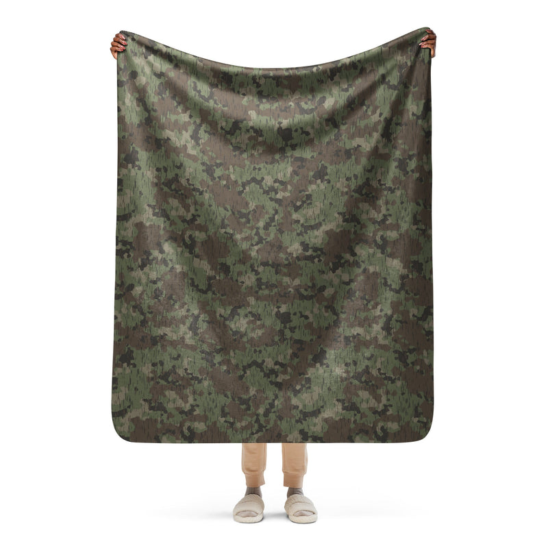 Splittermuster Fractal Rain CAMO Sherpa Blanket - 50″×60″