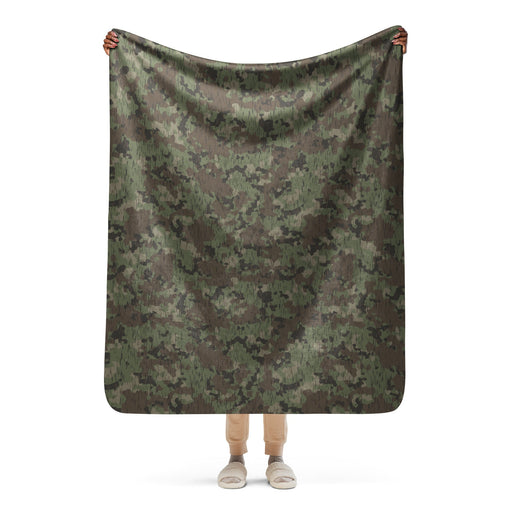 Splittermuster Fractal Rain CAMO Sherpa Blanket - 50″×60″