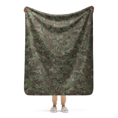 German Splittermuster Fractal Rain CAMO Sherpa blanket - 50″×60″ - Blankets