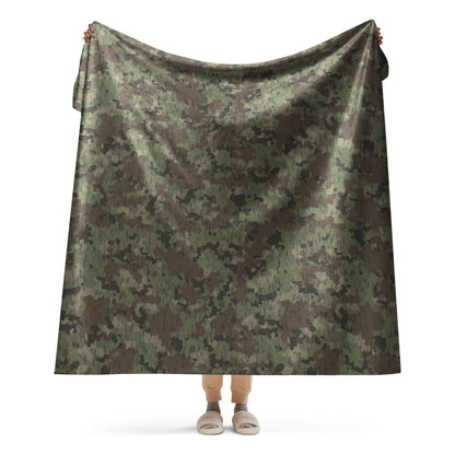 German Splittermuster Fractal Rain CAMO Sherpa Blanket - 60″×80″