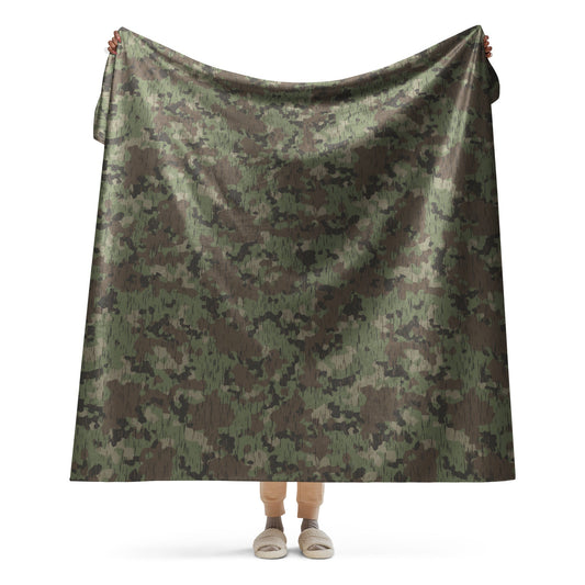 German Splittermuster Fractal Rain CAMO Sherpa blanket - 60″×80″ - Blanket