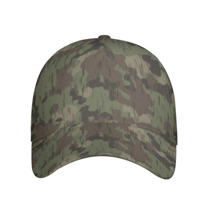 German Splittermuster Fractal Rain CAMO Snapback Ball Cap - U / White