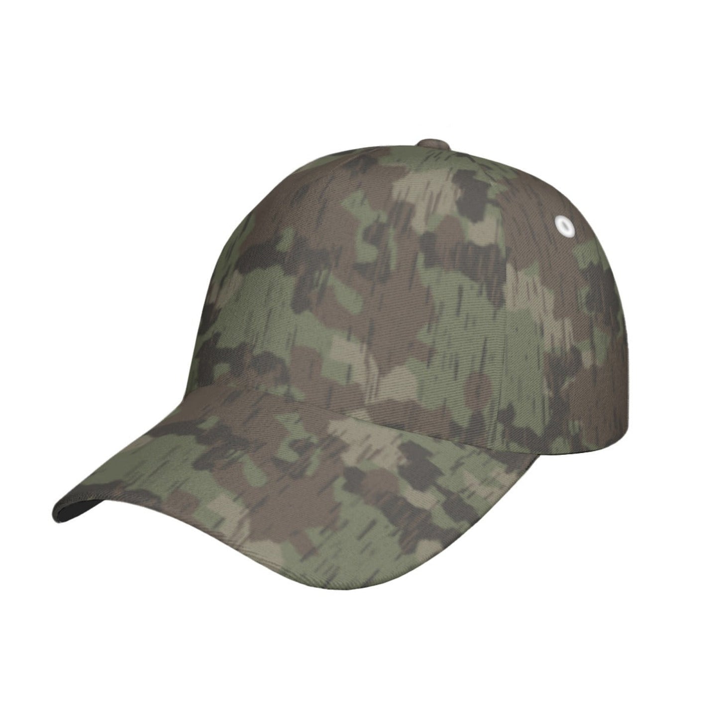 German Splittermuster Fractal Rain CAMO Snapback Ball Cap - U / White