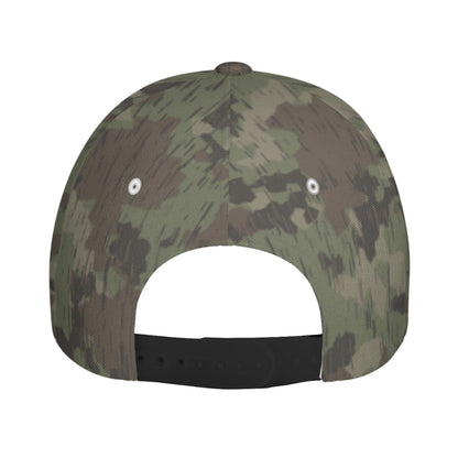 German Splittermuster Fractal Rain CAMO Snapback Ball Cap - U / White