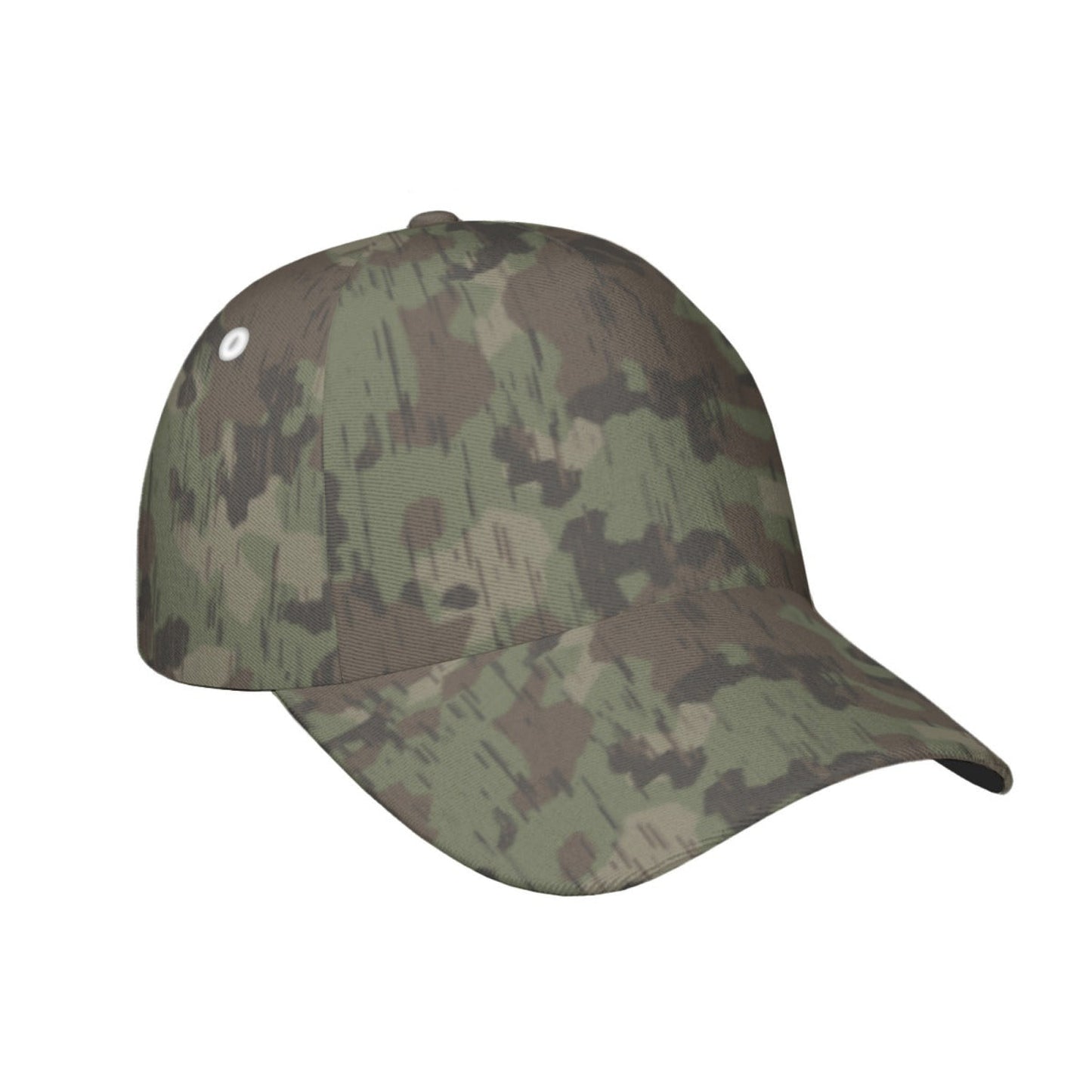 German Splittermuster Fractal Rain CAMO Snapback Ball Cap - U / White