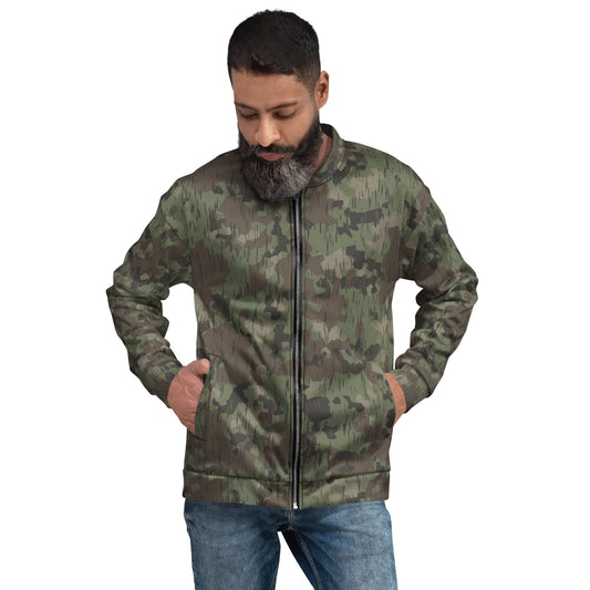 German Splittermuster Fractal Rain CAMO Unisex Bomber Jacket - XS - Jackets