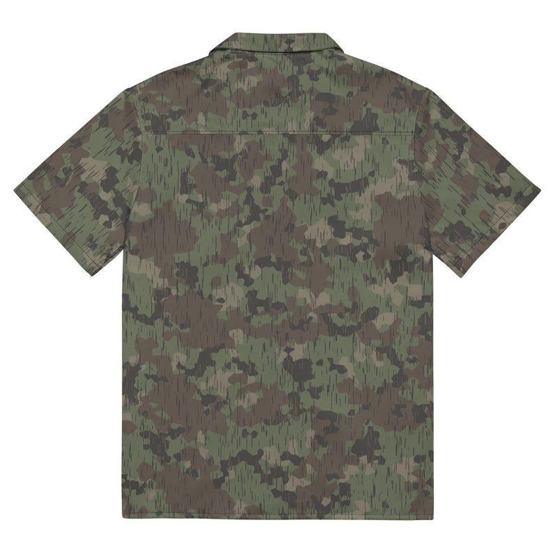 Splittermuster Fractal Rain CAMO Unisex Short-Sleeve Button Shirt - Button-Up