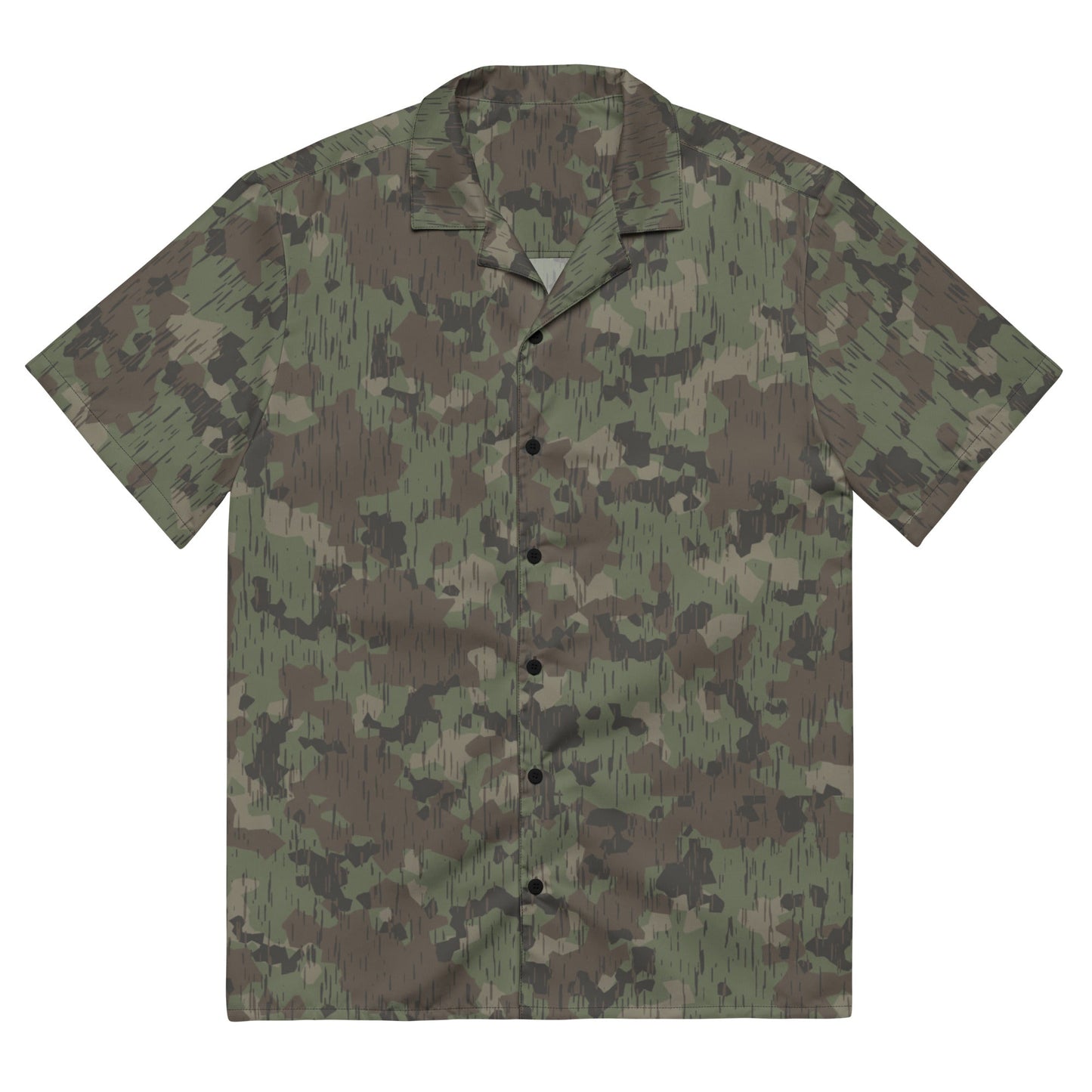 German Splittermuster Fractal Rain CAMO Unisex button shirt - 2XS - Button Shirts
