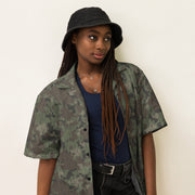 Splittermuster Fractal Rain CAMO Unisex Short-Sleeve Button Shirt - Button-Up