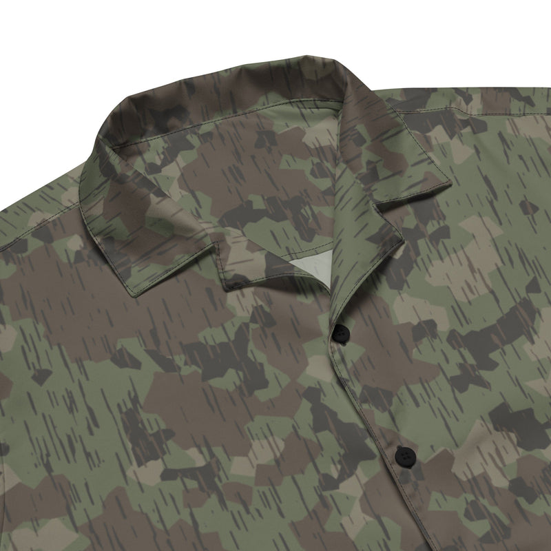 Splittermuster Fractal Rain CAMO Unisex Short-Sleeve Button Shirt - Button-Up