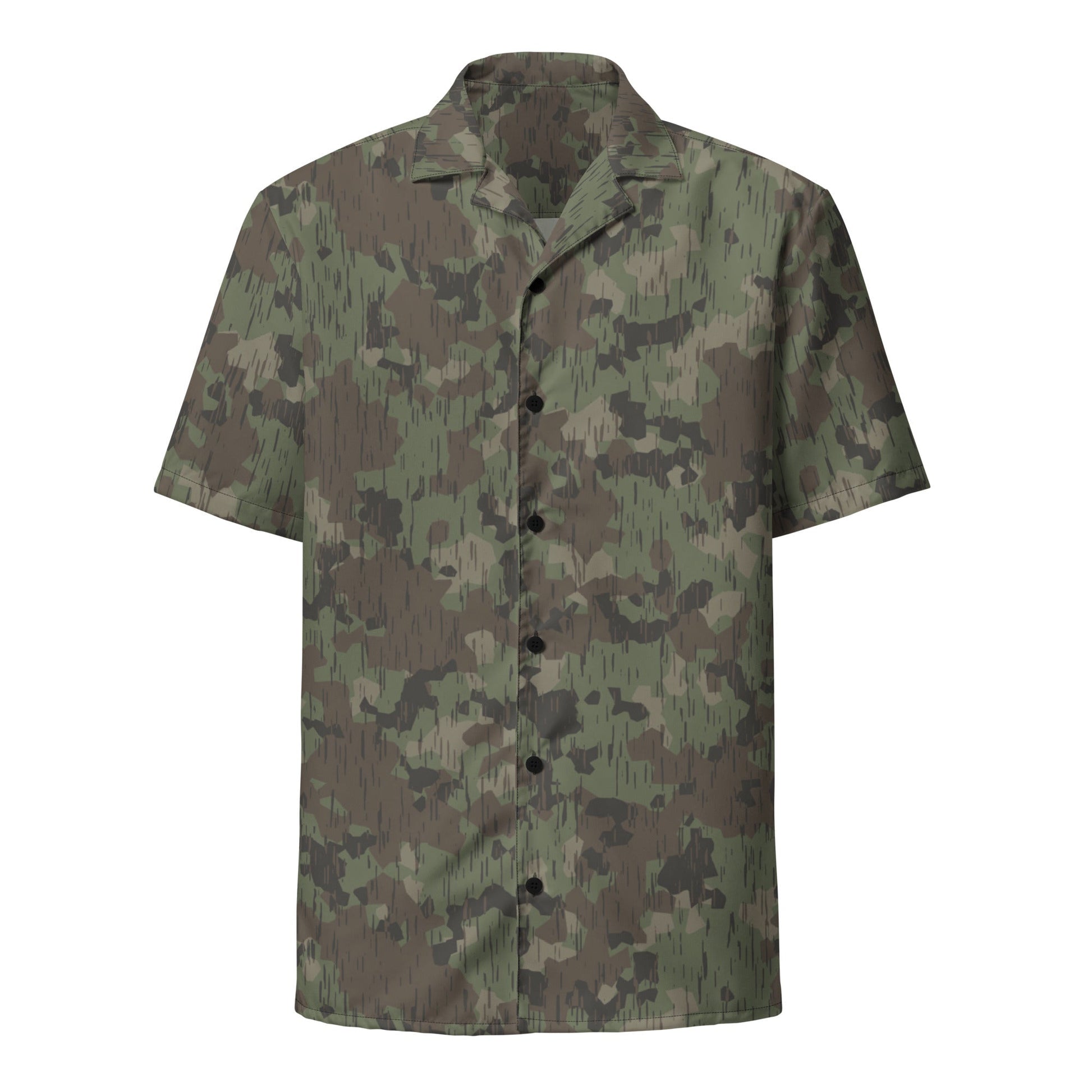 German Splittermuster Fractal Rain CAMO Unisex button shirt - Button Shirts
