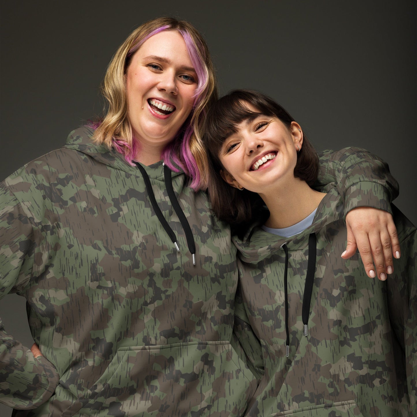 German Splittermuster Fractal Rain CAMO Unisex Hoodie - Hoodies