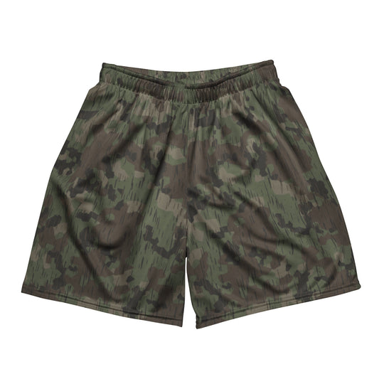 German Splittermuster Fractal Rain CAMO Unisex mesh shorts - 2XS - Mesh Shorts