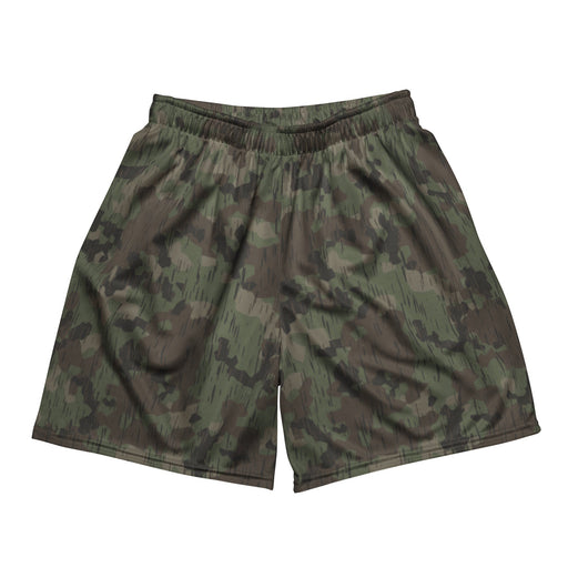 Splittermuster Fractal Rain CAMO Unisex Mesh Shorts - 2XS