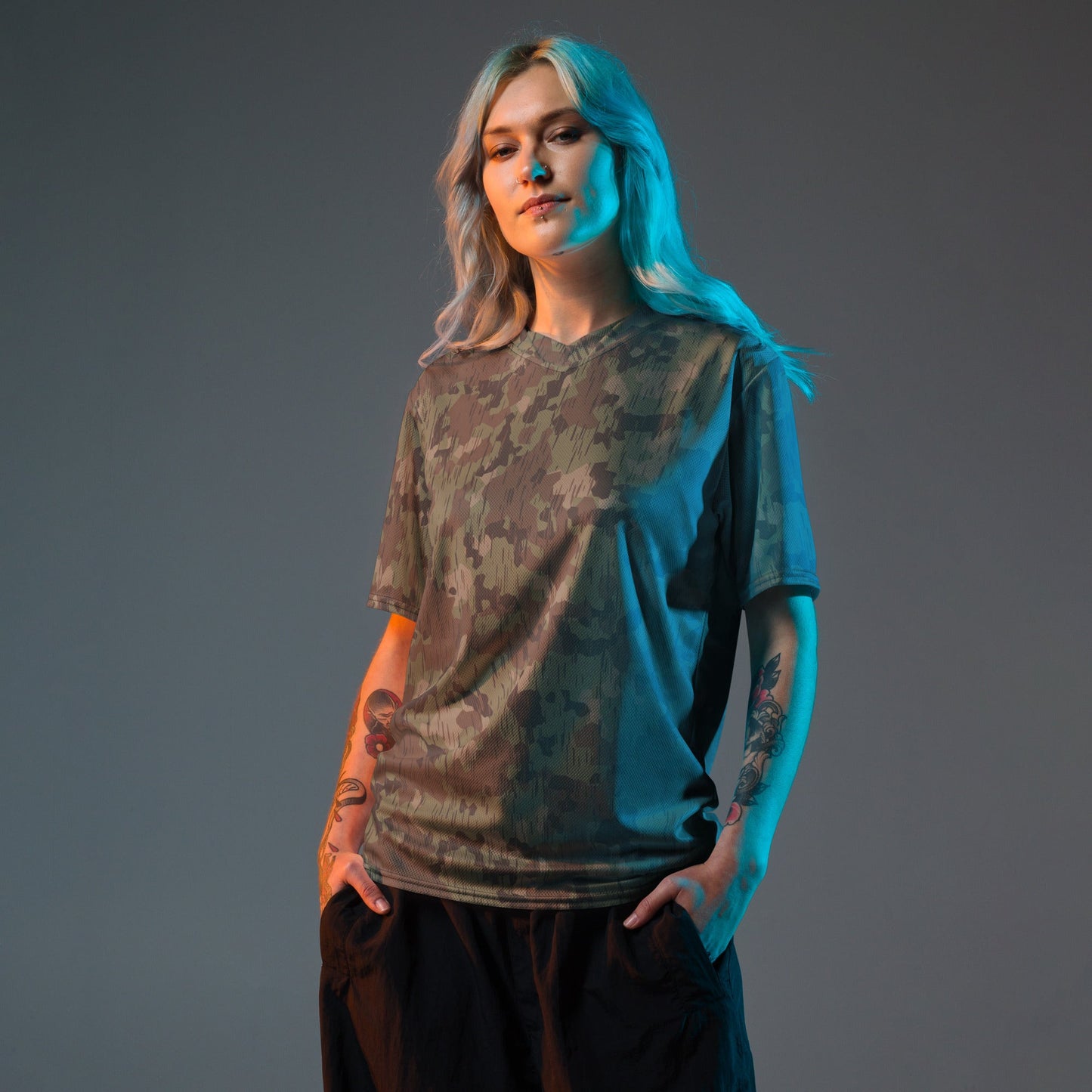 German Splittermuster Fractal Rain CAMO unisex sports jersey - Sports Jerseys