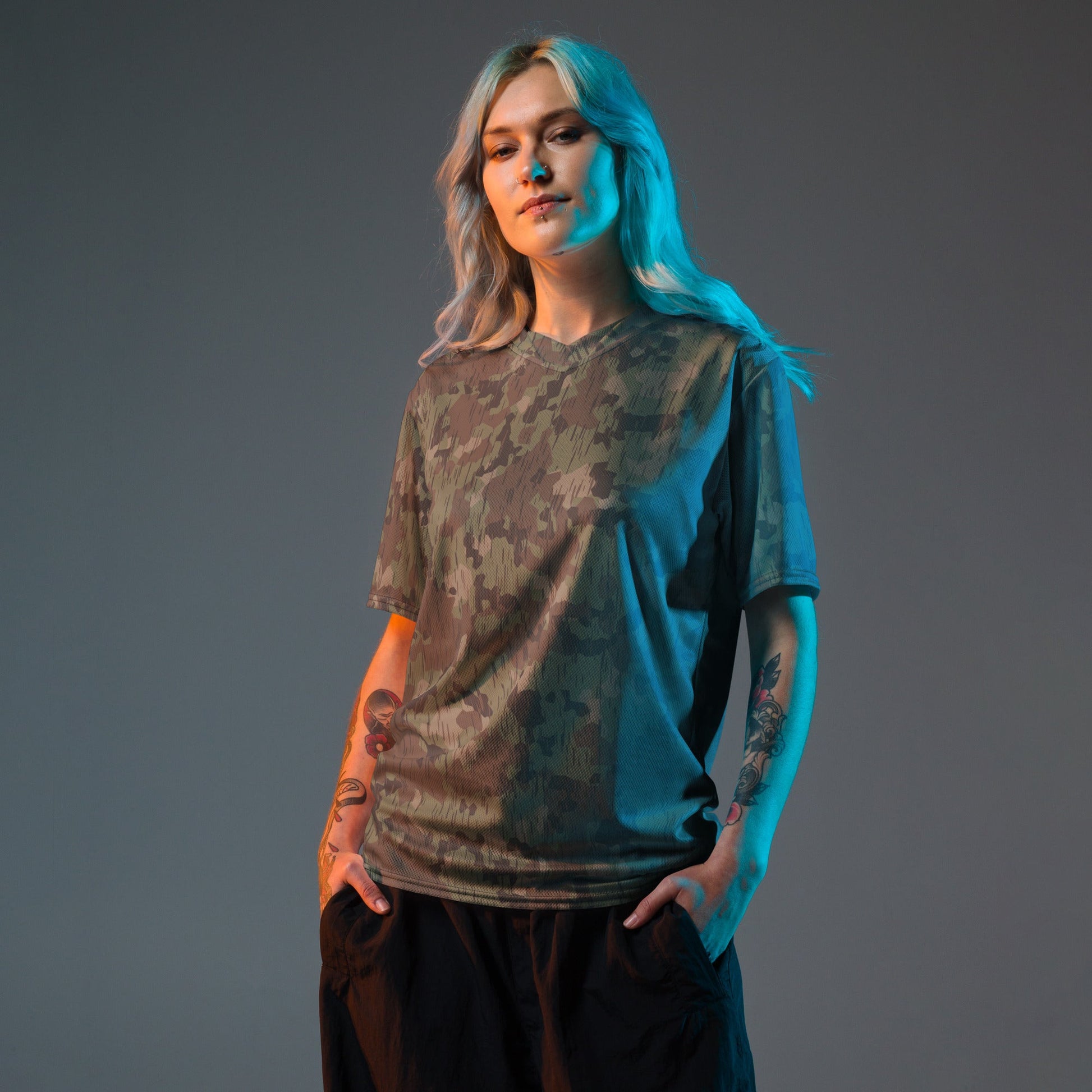 German Splittermuster Fractal Rain CAMO unisex sports jersey - Sports Jerseys