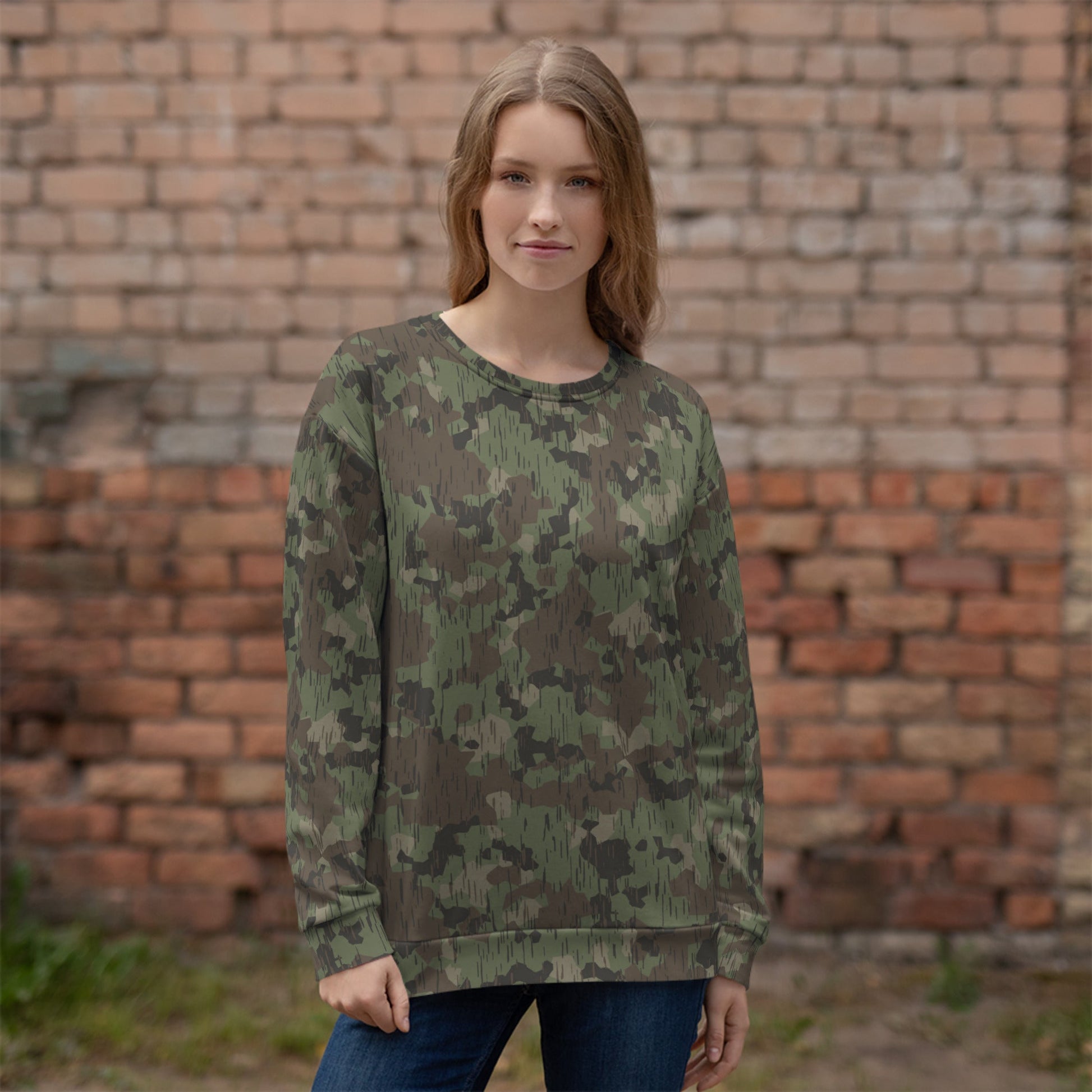 German Splittermuster Fractal Rain CAMO Unisex Sweatshirt - Sweatshirts