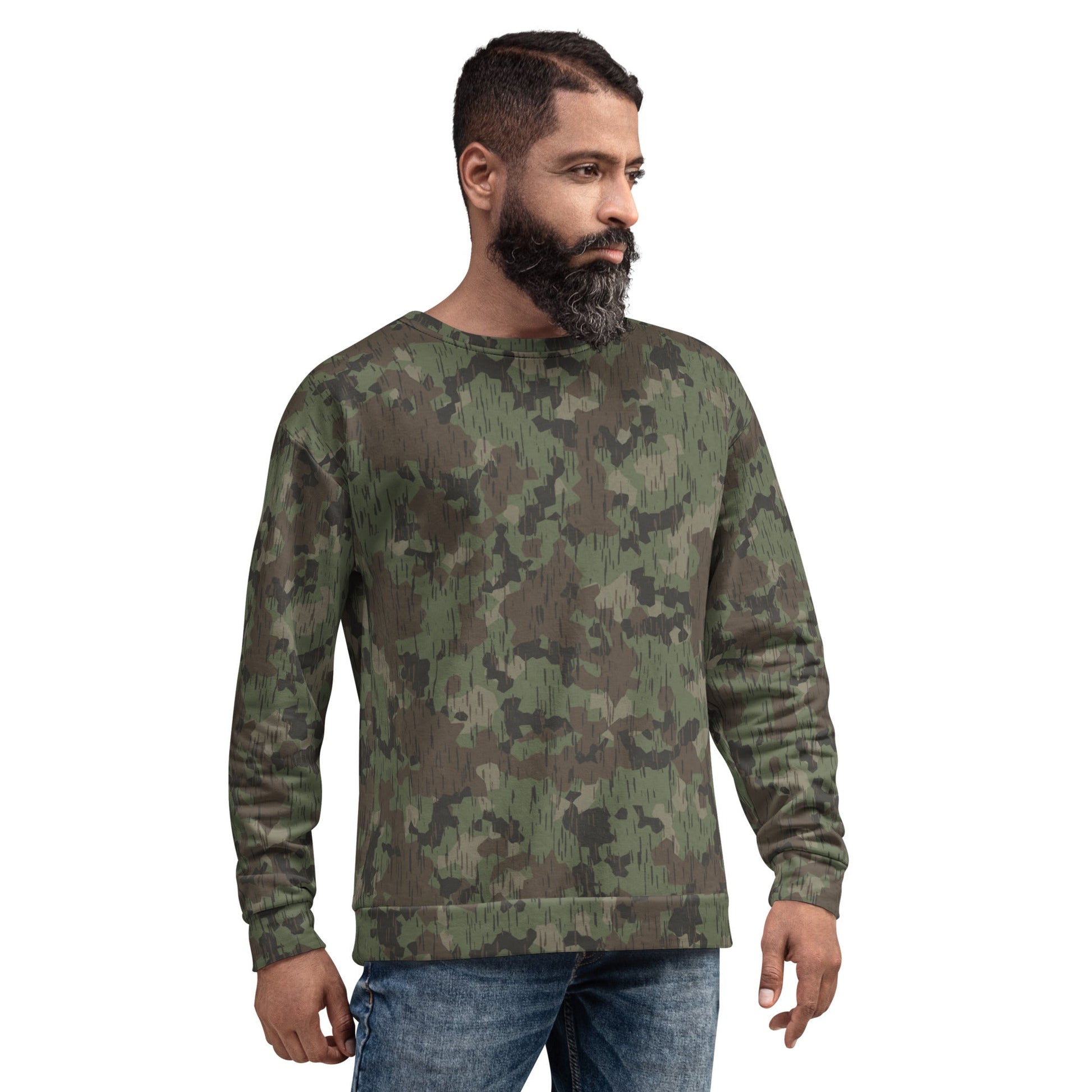 German Splittermuster Fractal Rain CAMO Unisex Sweatshirt - Sweatshirts
