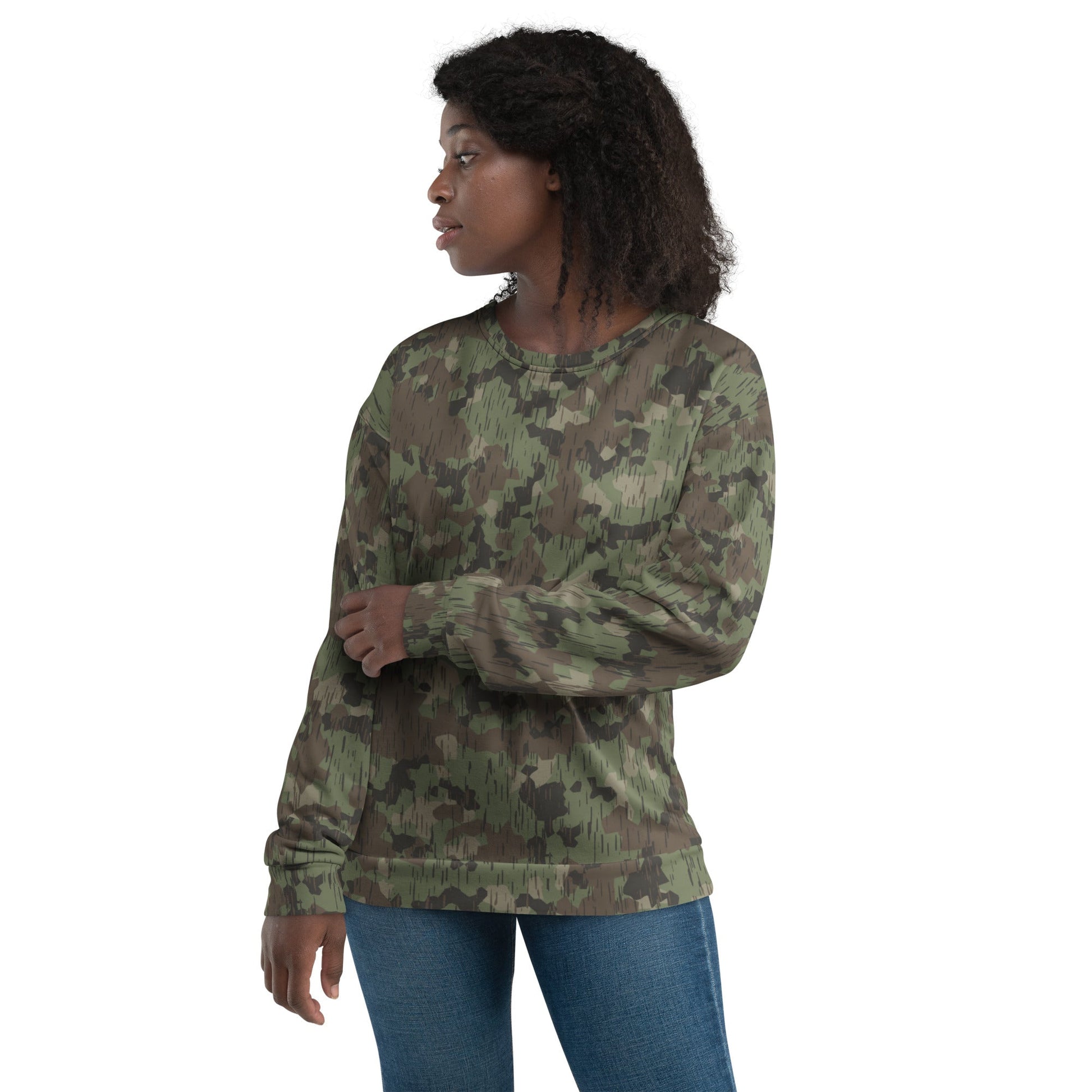 German Splittermuster Fractal Rain CAMO Unisex Sweatshirt - Sweatshirts