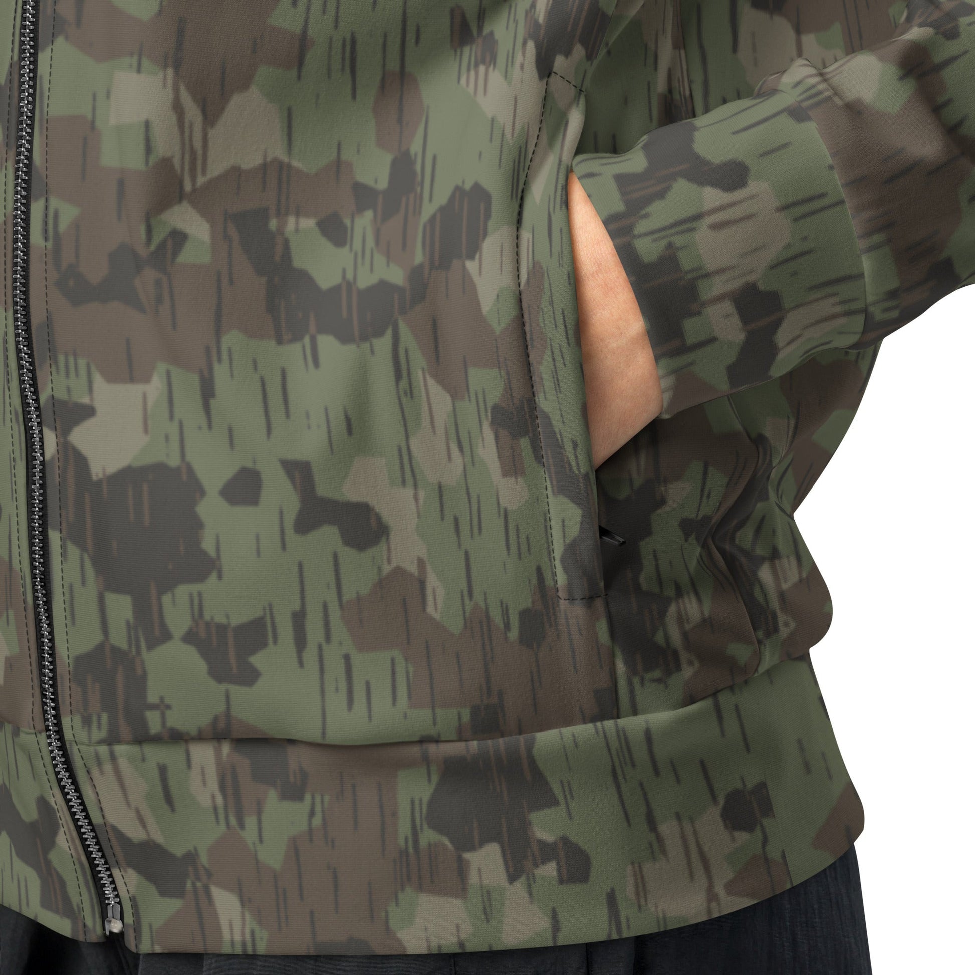 German Splittermuster Fractal Rain CAMO Unisex track jacket - Track Jackets