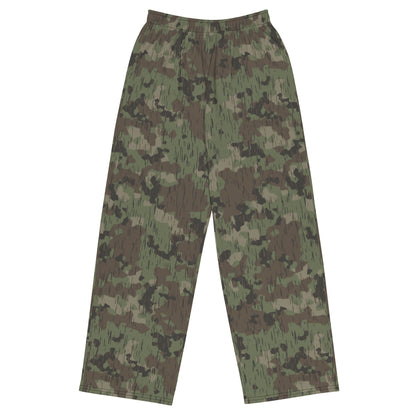 German Splittermuster Fractal Rain CAMO unisex wide-leg pants - 2XS - Wide-leg Pants
